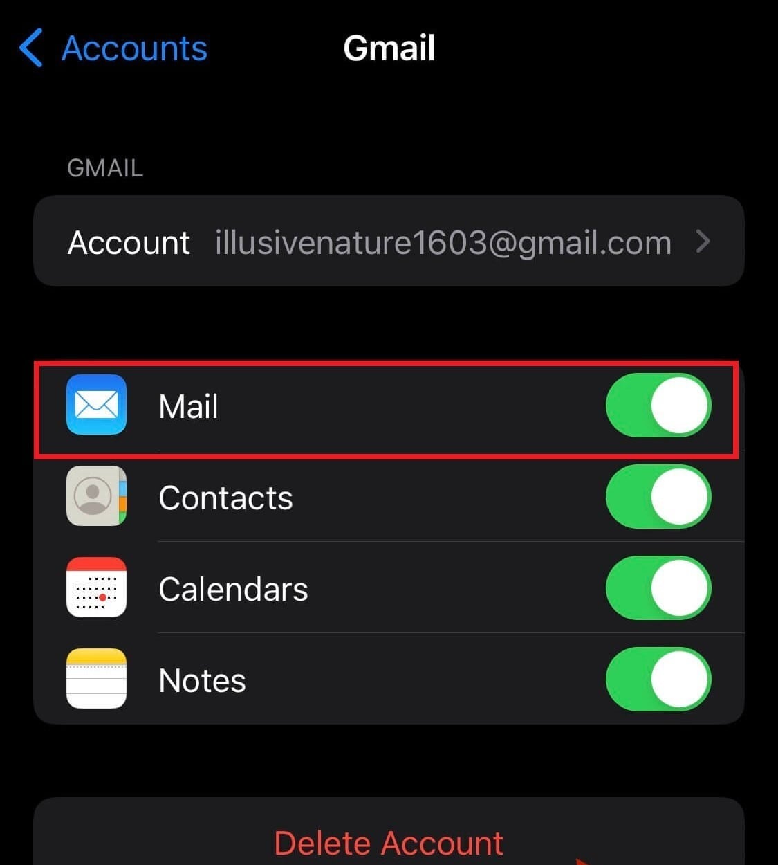 enable email