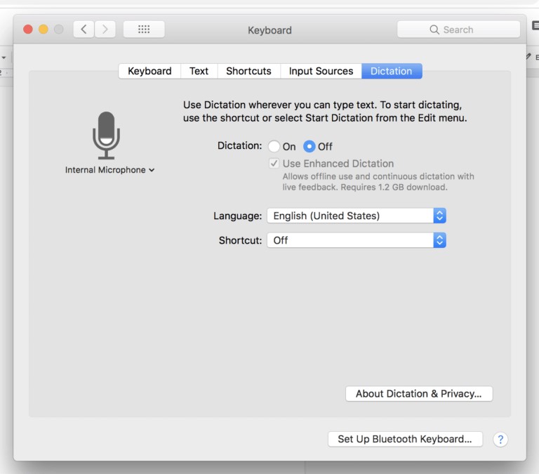 Apple Dictation
