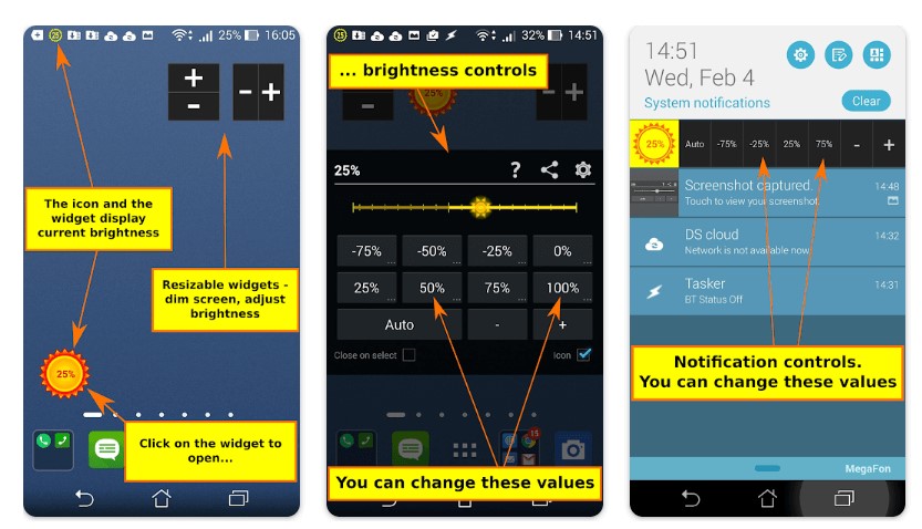 Brightness Control & Dimmer
