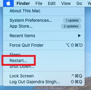 Restart Your Mac