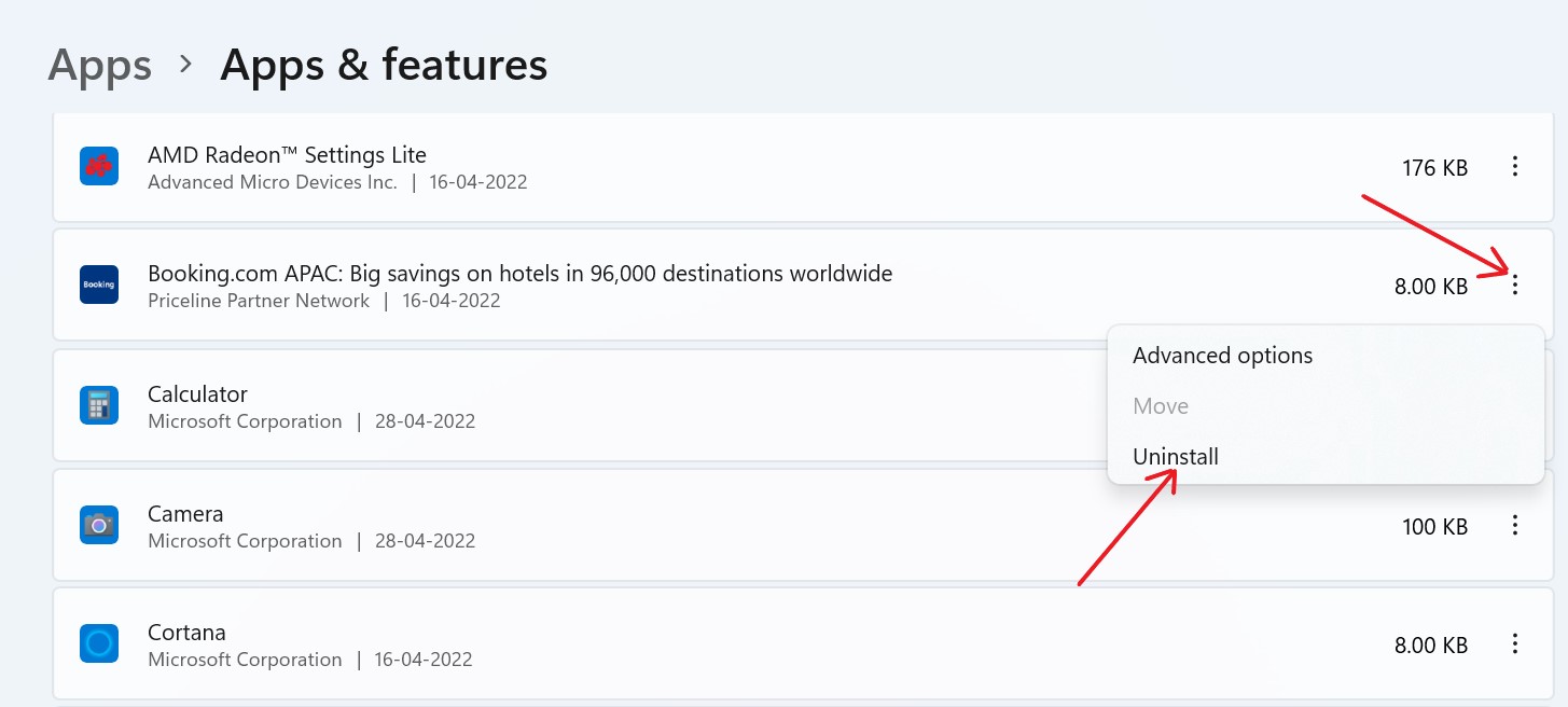 Uninstall Any Third Party app