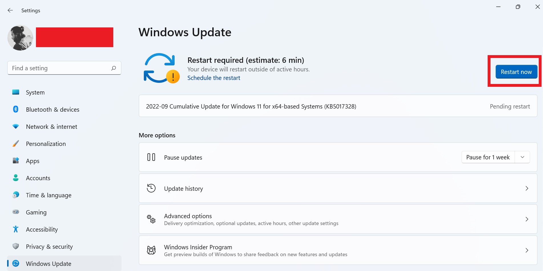 check winodws update