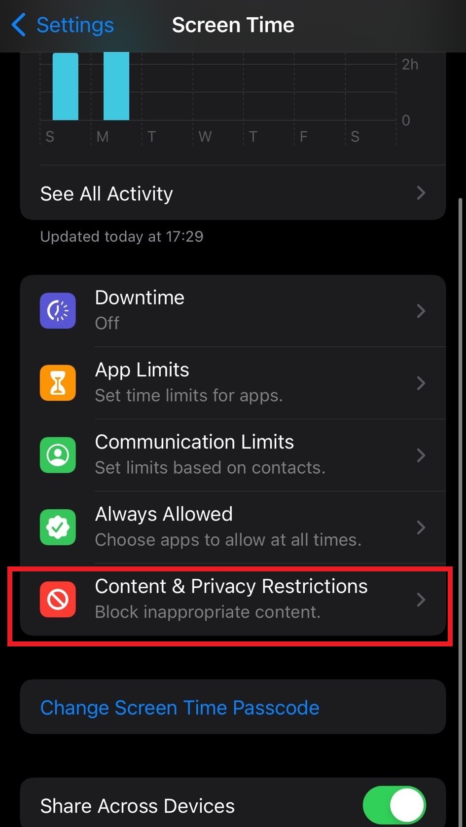 content and privacy