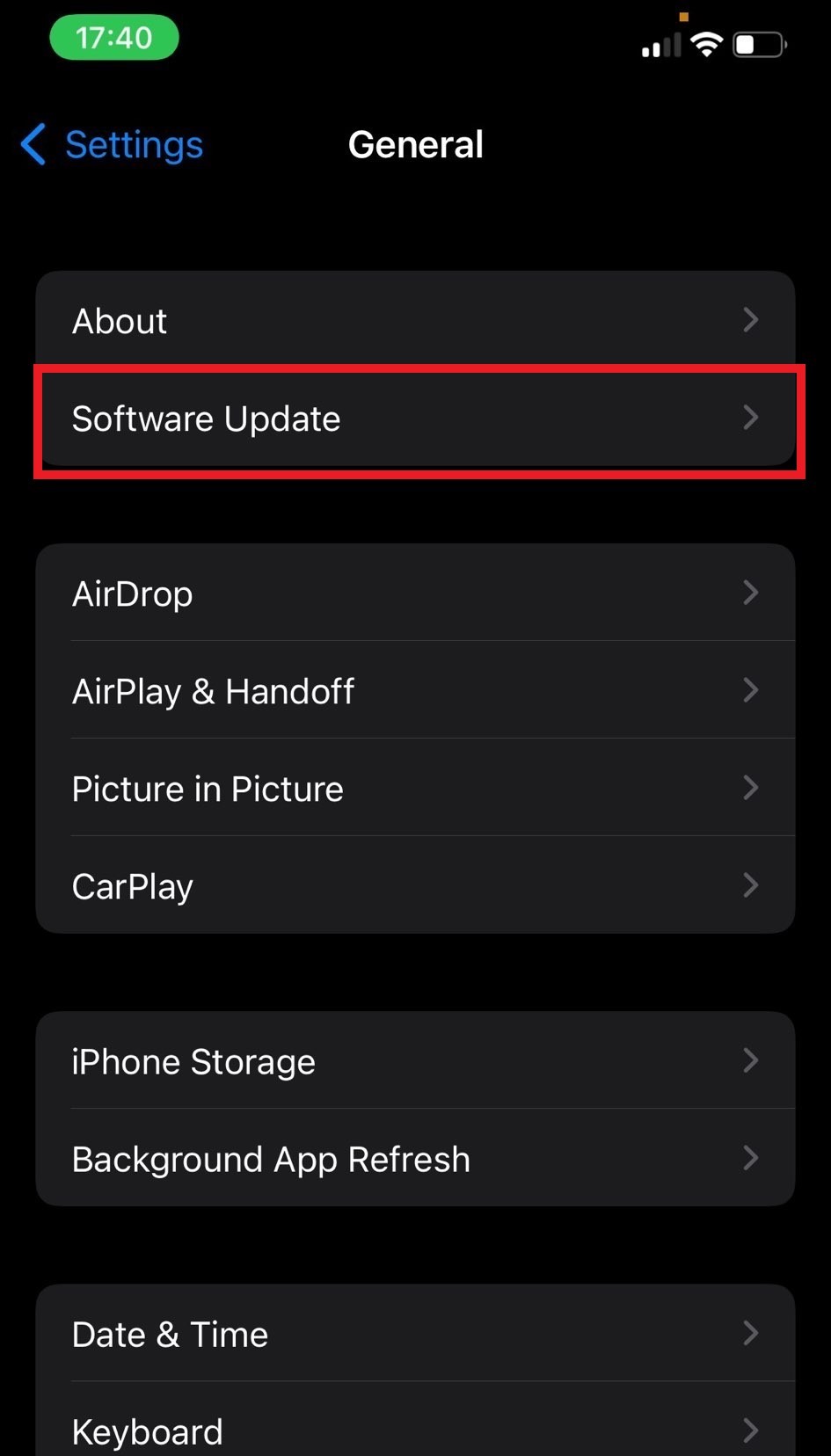 software updater