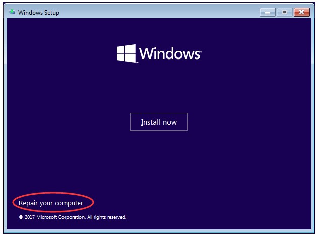windows setup