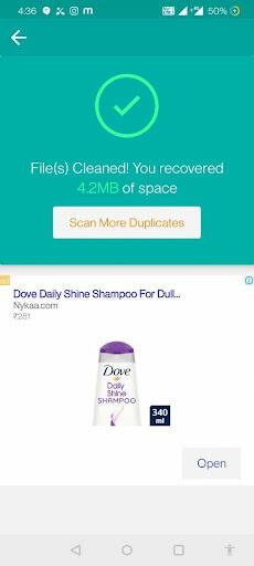 Clean duplicate files