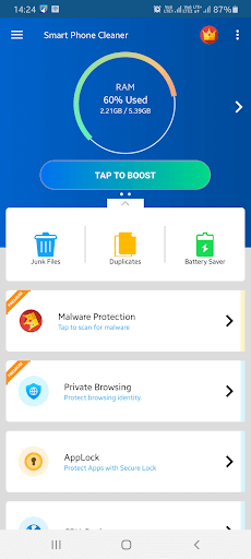 Smart Phone Cleaner App