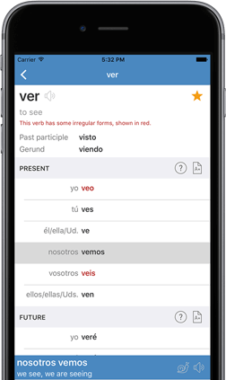 Spanish Verbs Trainer