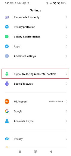 Digital Wellbeing