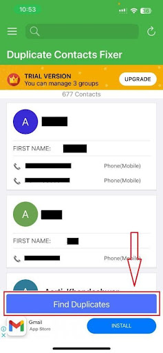 Remove duplicate contacts