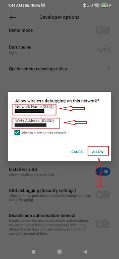 Wireless ADB