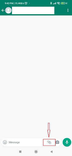 tap on ‘clip’ symbol