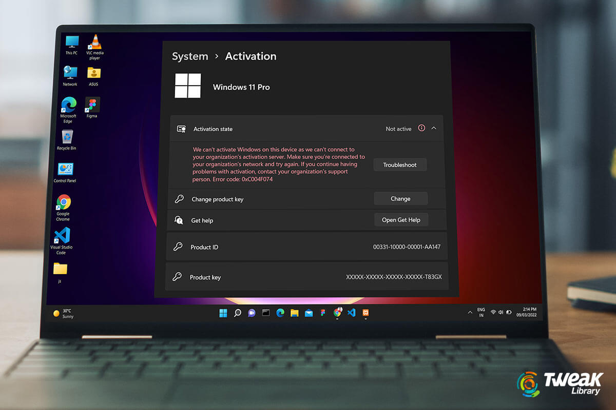 Activation Key Not Working