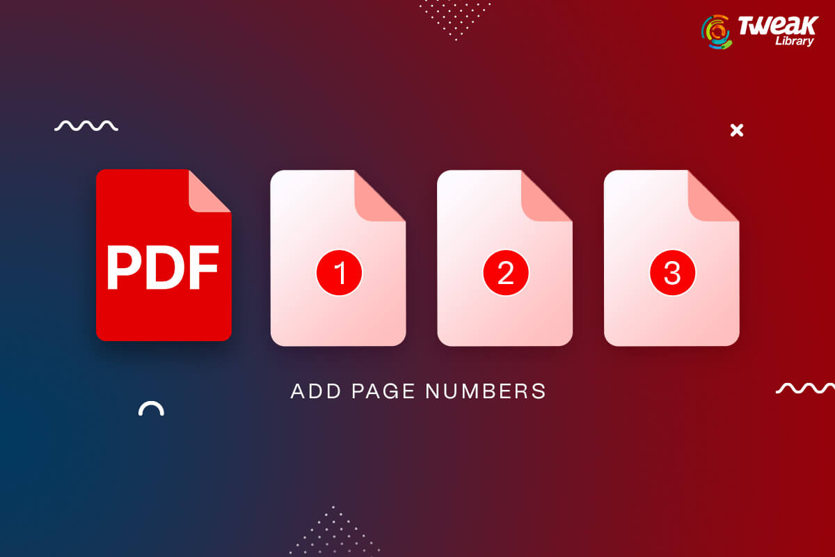 Add Page Numbers In PDF