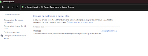 Change Power Mode