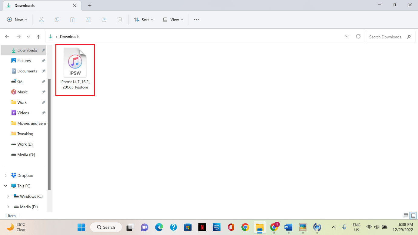 Download files in computer.