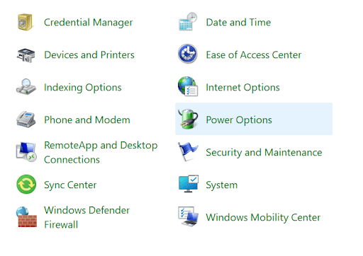 Power Options