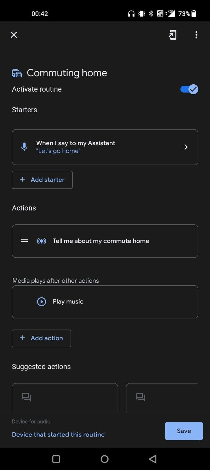 Commuting home Routine