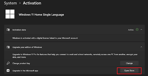 run the Activation Key