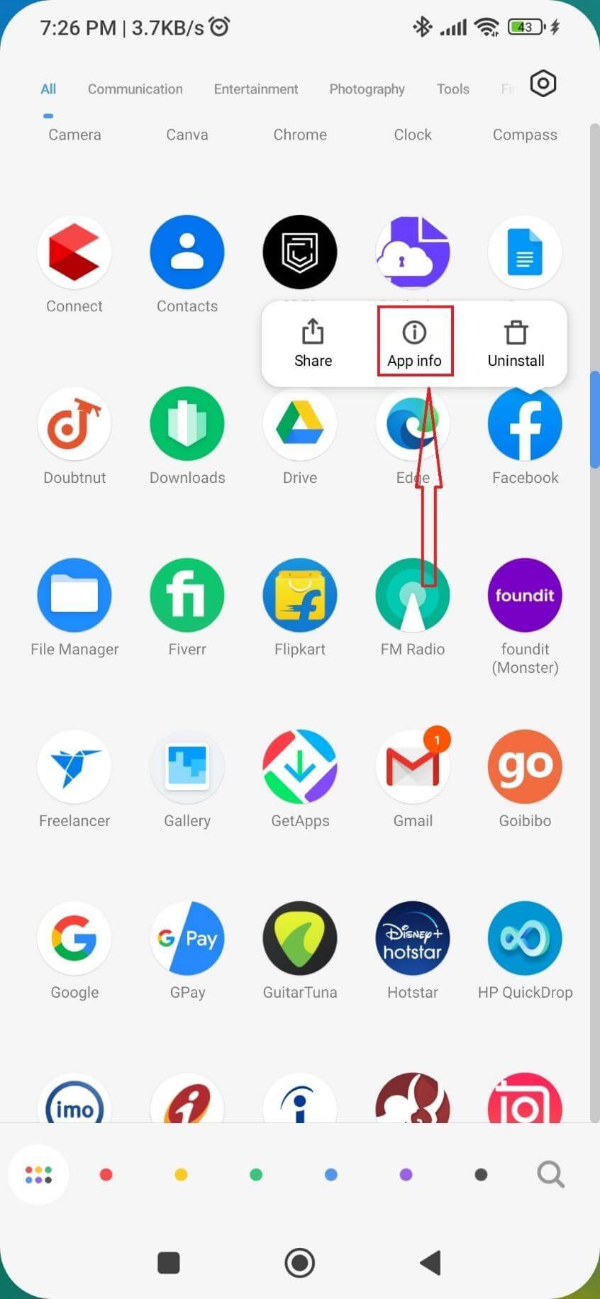 App info