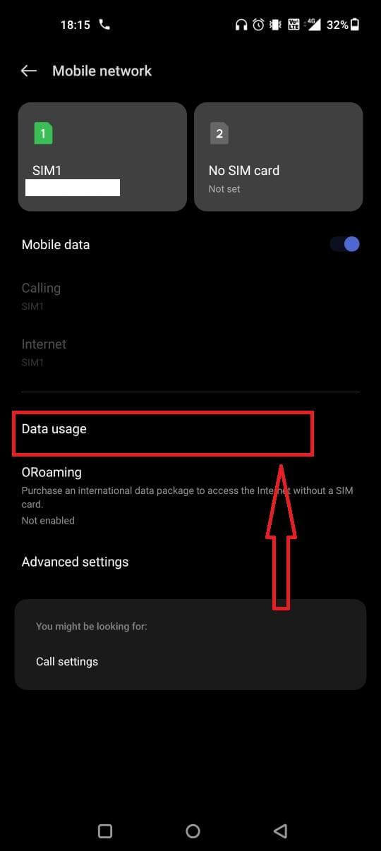 Data usage
