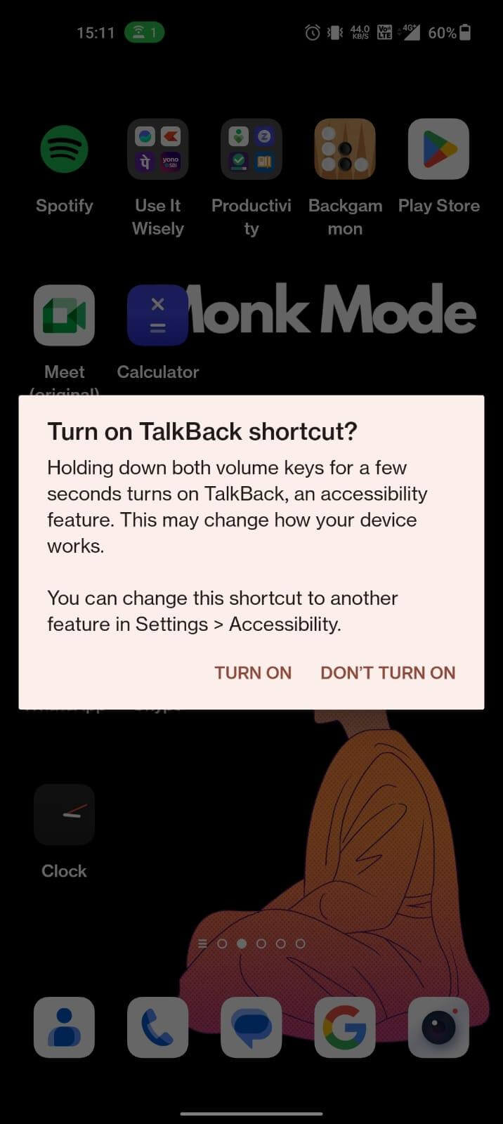 Exit TalkBack mode