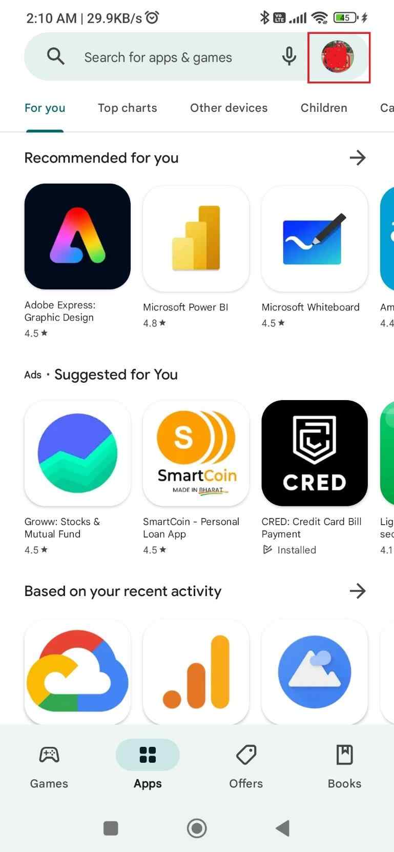 click-upper-right-corner