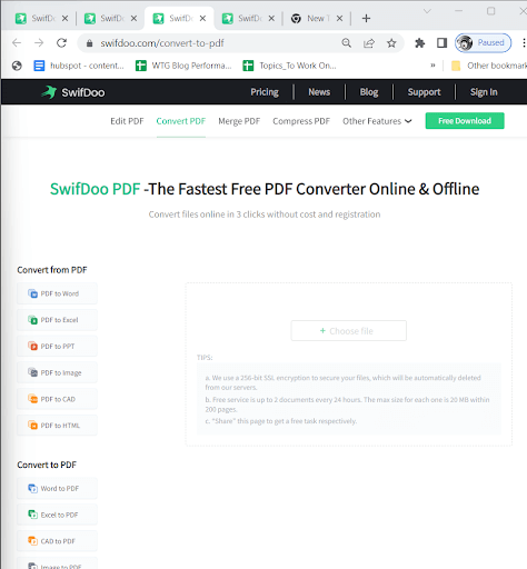 convert your PDFs