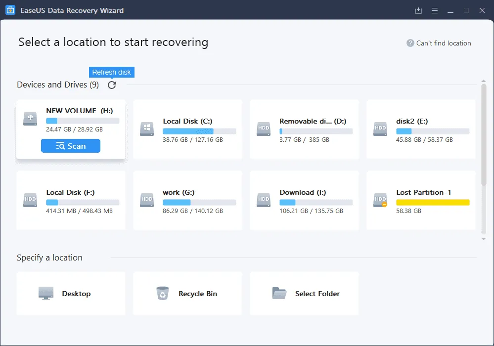 EaseUS Data Recovery Wizard