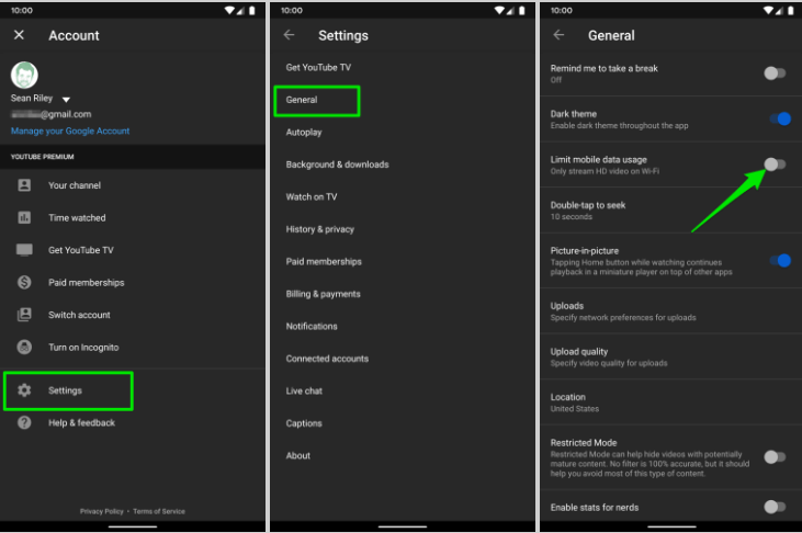 Use data-saving mode