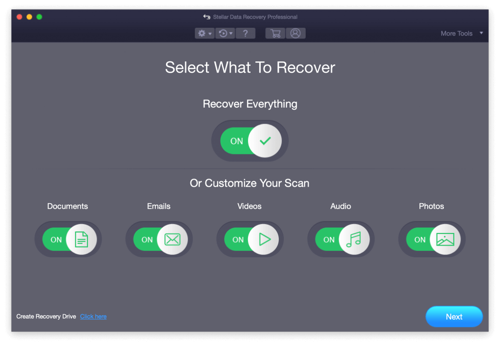 Recover data