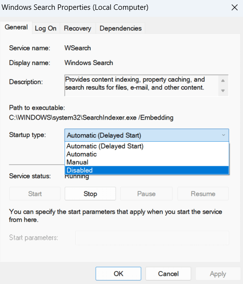 Windows Search Service