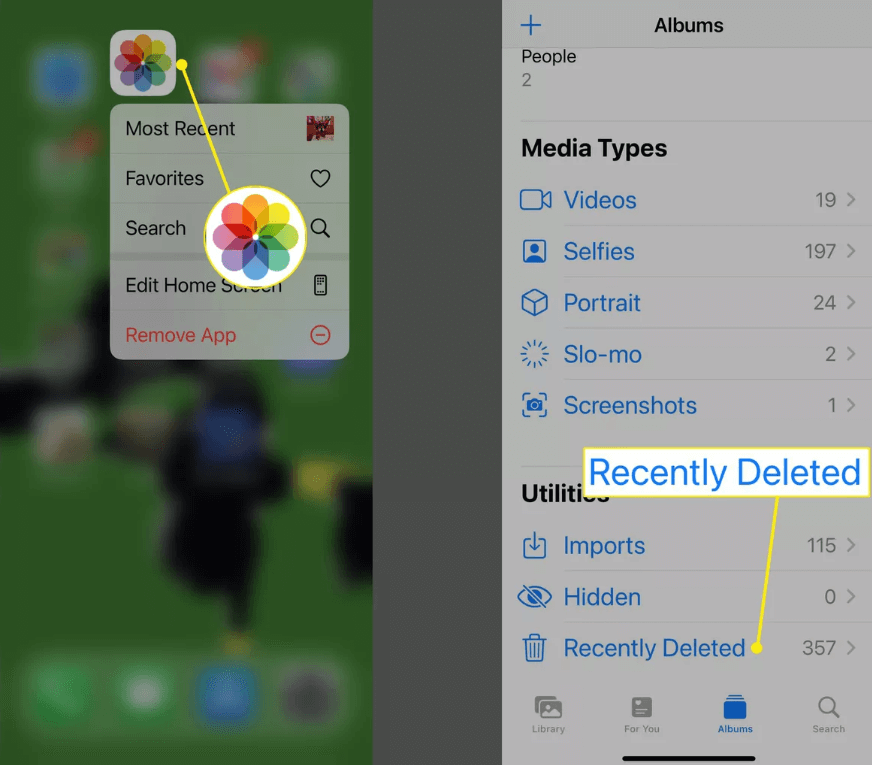 restore deleted data
