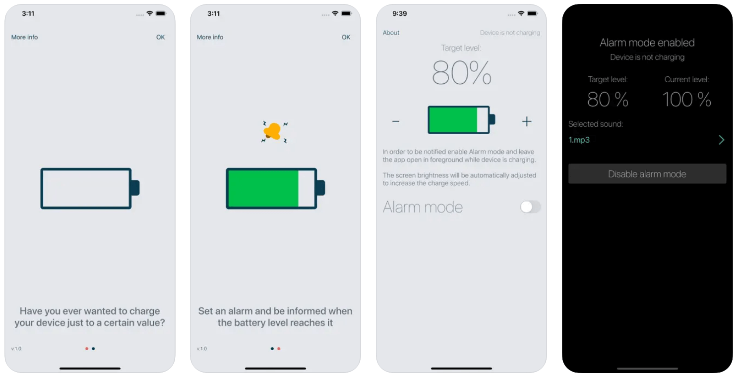 Battery Care Alarm