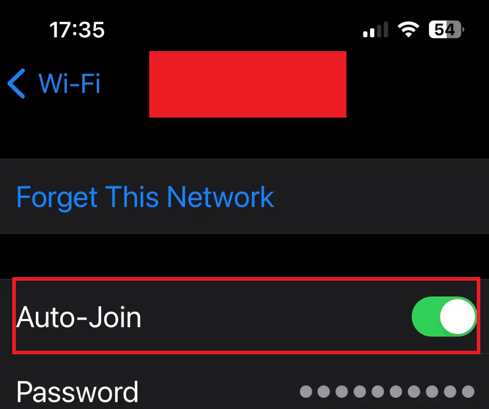 Forget network