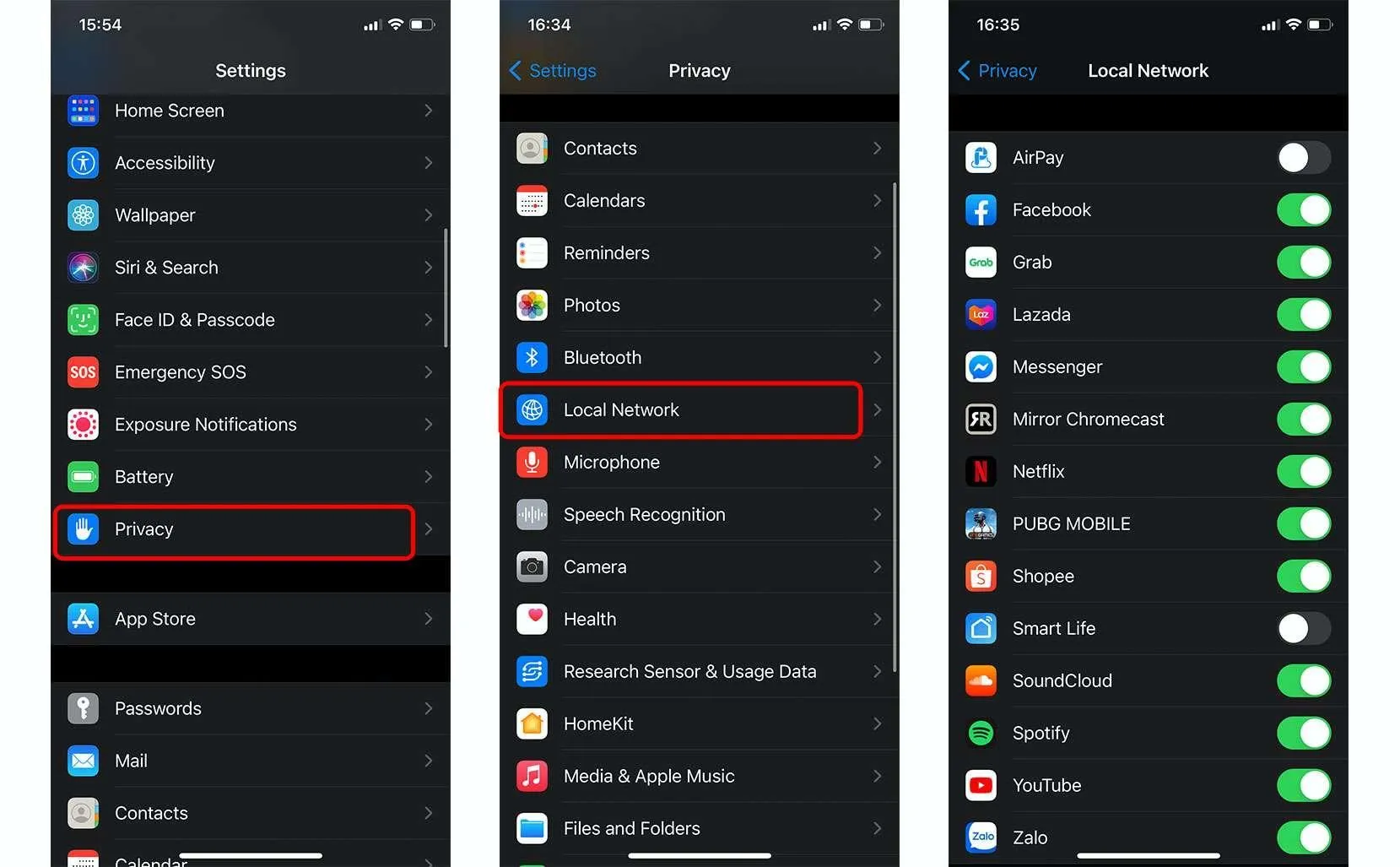 Network permission