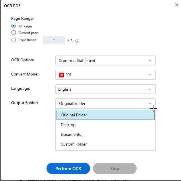 Output Folder