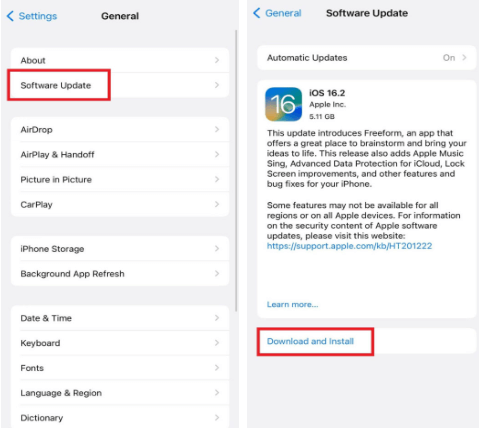 Software update