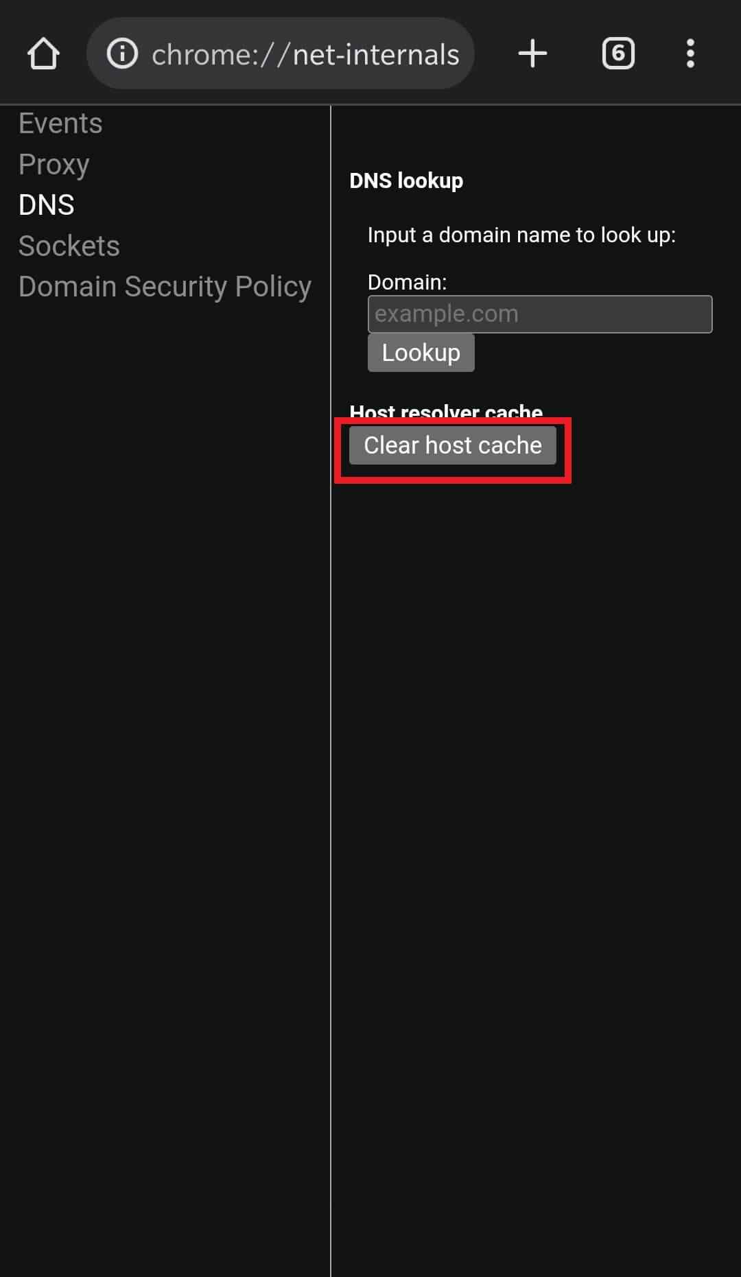 clear-host-cache