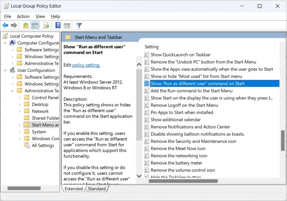 Start Menu