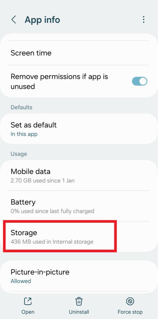 Storage