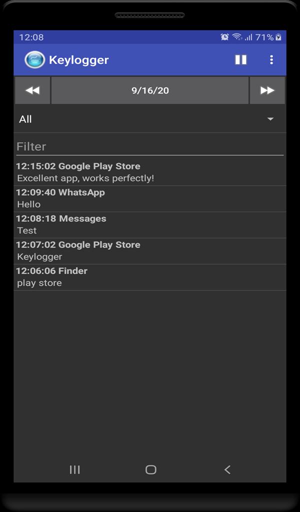 Android keylogger