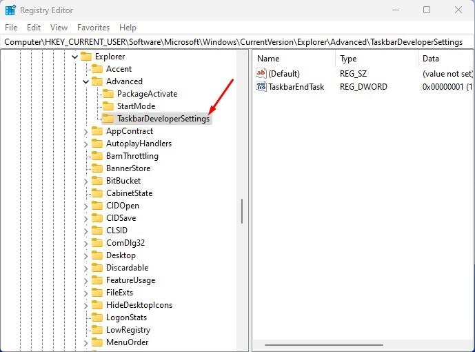 Windows Registry Editor