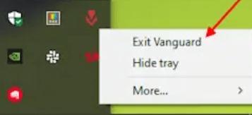 Exit Vanguard
