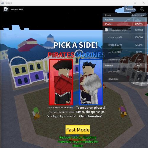 Pick a side