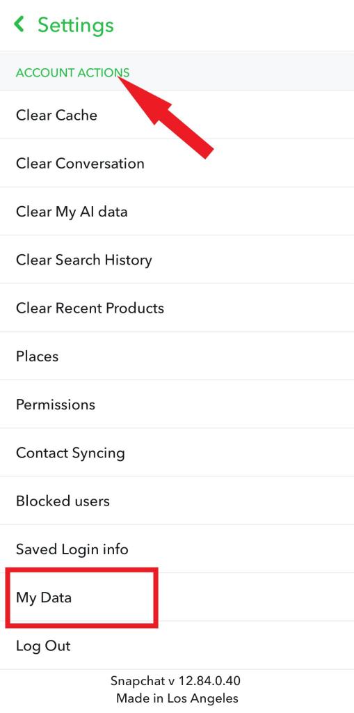 Account Actions