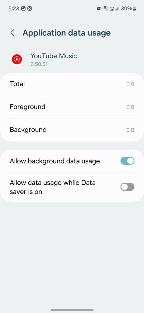 Allow background data usage
