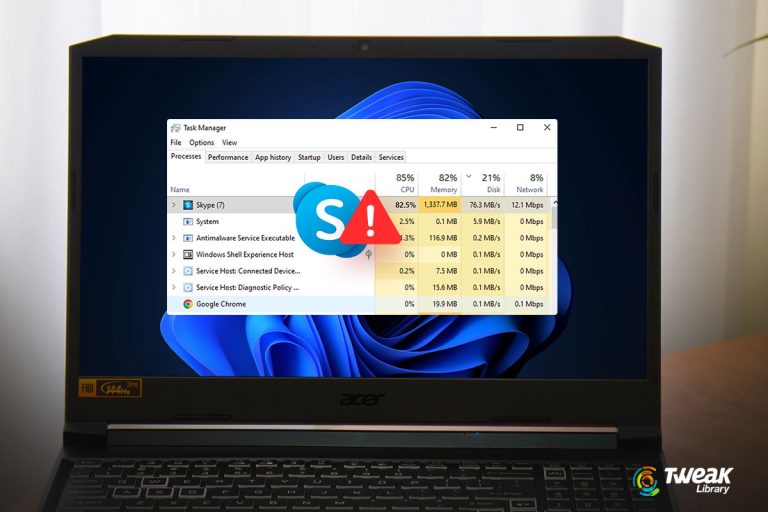 How To Fix Skype High CPU Usage In Windows 11/10