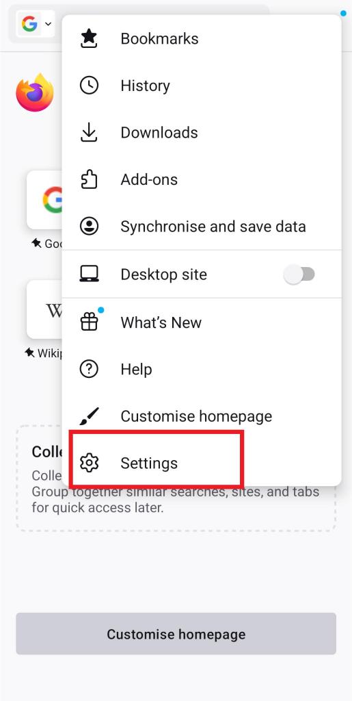 browser Settings