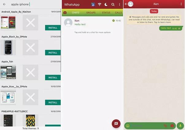 iPhone GBWhatsApp Theme